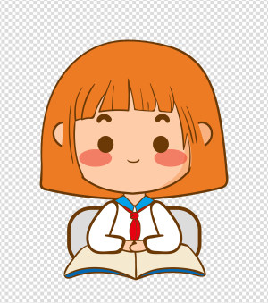 2000x2000px_小清新ppt元素原创校园卡通学习女孩